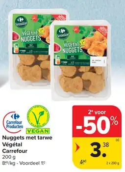 Carrefour Nuggets met tarwe Carrefour aanbieding