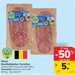 Carrefour Worst Kwaliteitsketen Carrefour aanbieding