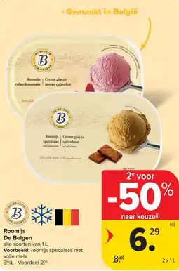 Carrefour De Belgen Roomijs aanbieding