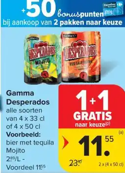 Carrefour Desperados Gamma aanbieding