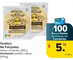 Carrefour No Fairytales Tortilla's aanbieding