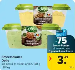 Carrefour Délio Smeersalades aanbieding