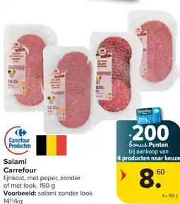 Carrefour Salami Carrefour aanbieding