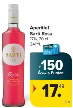 Carrefour Sarti Rosa Aperitief 17%, 70 cl aanbieding