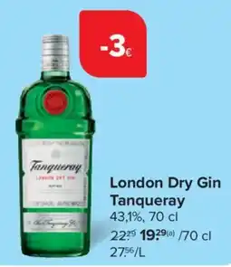 Carrefour Tanqueray London Dry Gin 43,1%, aanbieding