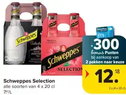 Carrefour Schweppes Selection aanbieding
