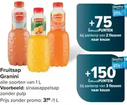 Carrefour Granini Fruitsap aanbieding