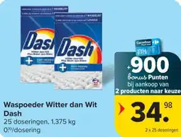 Carrefour Dash Waspoeder Witter dan Wit aanbieding
