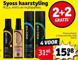 Kruidvat Syoss haarstyling aanbieding