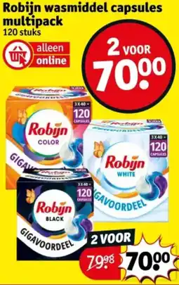 Kruidvat Robijn wasmiddel capsules multipack aanbieding