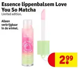 Kruidvat Essence lippenbalsem Love You So Matcha aanbieding