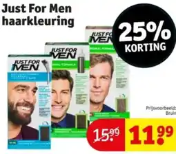 Kruidvat Just For Men haarkleuring aanbieding