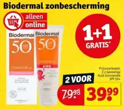 Kruidvat Biodermal zonbescherming aanbieding