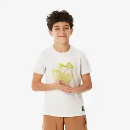 Decathlon Wandel-T-shirt voor kinderen NH100 beige 7-15 jaar aanbieding