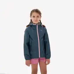 Decathlon Regenjas voor wandelen MH100 zip kinderen 7-15 jaar aanbieding