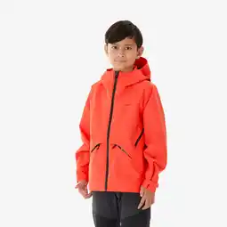 Decathlon Wandelregenjas voor kinderen MH900 oranje 7-15 jaar aanbieding