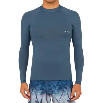 Decathlon Uv-werend zwemshirt met lange mouwen heren 100 grijs aanbieding