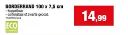 Hubo Talen Tools borderrand koppelbaar 100x7,5 cm zwarte coating aanbieding