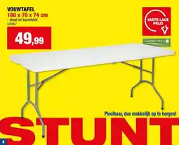 Hubo Vouwtafel 180x75 cm aanbieding