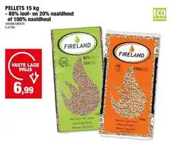 Hubo FireLand pellets loof- en naaldhout 15kg aanbieding