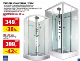 Hubo Complete douchecabine Luna 120x90 cm rechts aanbieding