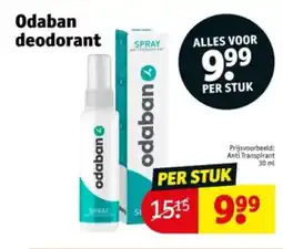 Kruidvat Odaban deodorant aanbieding