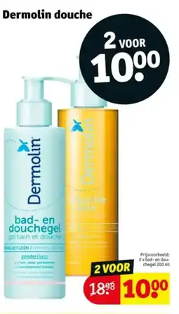 Kruidvat Dermolin douche aanbieding