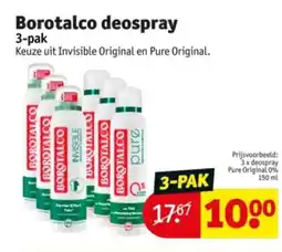 Kruidvat Borotalco deospray aanbieding