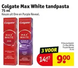 Kruidvat Colgate Max White tandpasta aanbieding