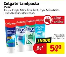 Kruidvat Colgate tandpasta aanbieding