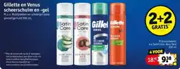 Kruidvat Gillette en Venus scheerschuim en -gel aanbieding