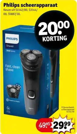 Kruidvat Philips scheerapparaat aanbieding