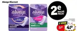 Kruidvat Always Discreet aanbieding