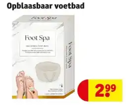 Kruidvat Opblaasbaar voetbad aanbieding