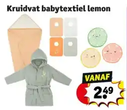 Kruidvat Kruidvat babytextiel lemon aanbieding