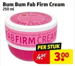 Kruidvat Bum Bum Fab Firm Cream aanbieding