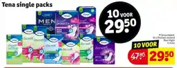 Kruidvat Tena single packs aanbieding