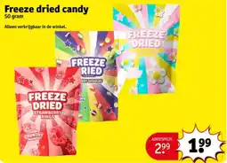 Kruidvat Freeze dried candy aanbieding