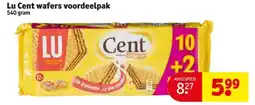 Kruidvat Lu Cent wafers voordeelpak aanbieding