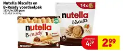 Kruidvat Nutella Biscuits en B-Ready voordeelpak aanbieding