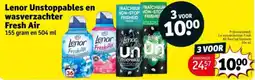 Kruidvat Lenor Unstoppables en wasverzachter Fresh Air aanbieding