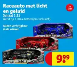 Kruidvat Raceauto met licht en geluid aanbieding