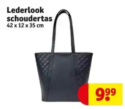 Kruidvat Lederlook schoudertas aanbieding