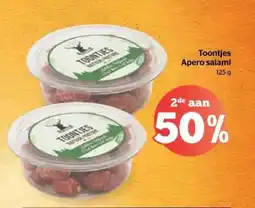 Spar Toontjes Apero salami aanbieding