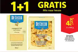 Cora Eierpasta de cecco tagliatelle pappardelle of lasagne aanbieding