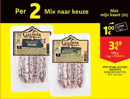 Cora Mini droge worstjes galibier mini buchettes aanbieding