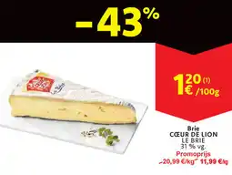 Cora Brie CŒUR DE LION LE BRIE aanbieding