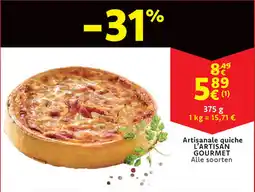 Cora Artisanale quiche l'artisan gourmet aanbieding