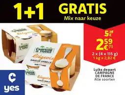 Cora Luiks dessert campagne de france aanbieding