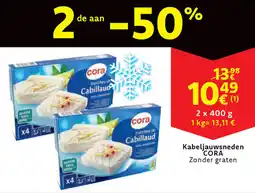 Cora Kabeljauwsneden cora zonder graten aanbieding